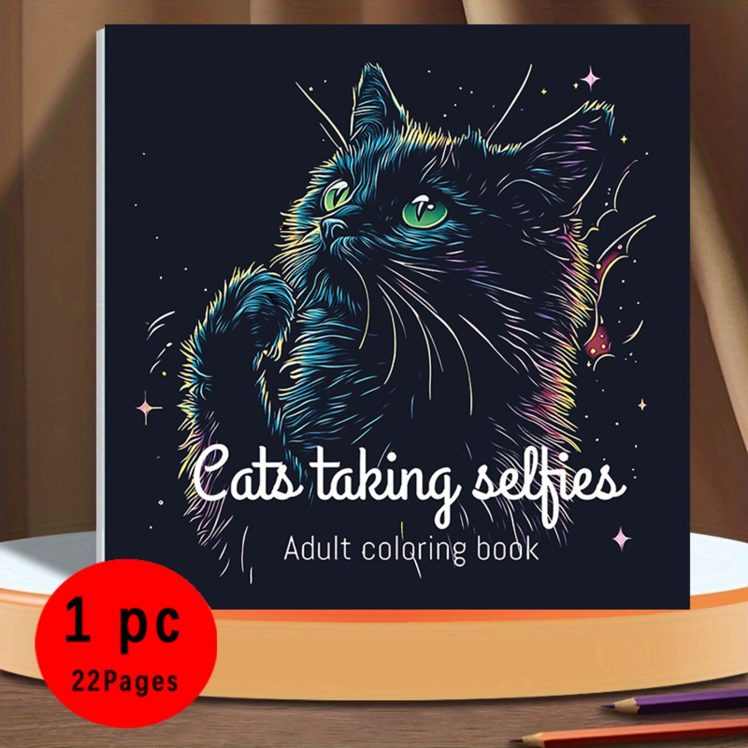 Adorable Cozy Cats Coloring Book - 20.5x20 Pages