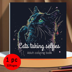Adorable Cozy Cats Coloring Book - 20.5x20 Pages