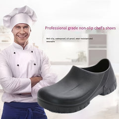 Men's Oil Proof Chef Shoes Waterproof Non slip Hospital Shoes