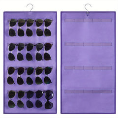 Dual Sided Sunglasses Organizer Wall Mounted Rack Storage