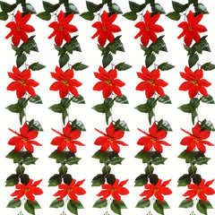 2pcs Artificial Christmas Rattan Red Decoration