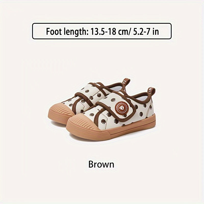 TARANIS Girl's Rubber Sole Sneakers Comfy Non Slip Casual Shoes
