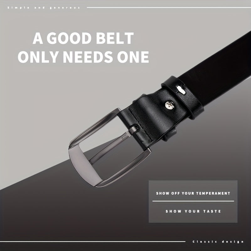 Men's PU Leather Business Belt for Dress Pants