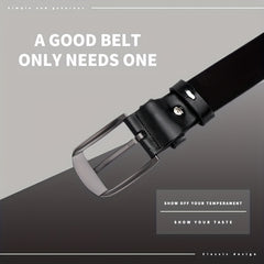 Men's PU Leather Business Belt for Dress Pants