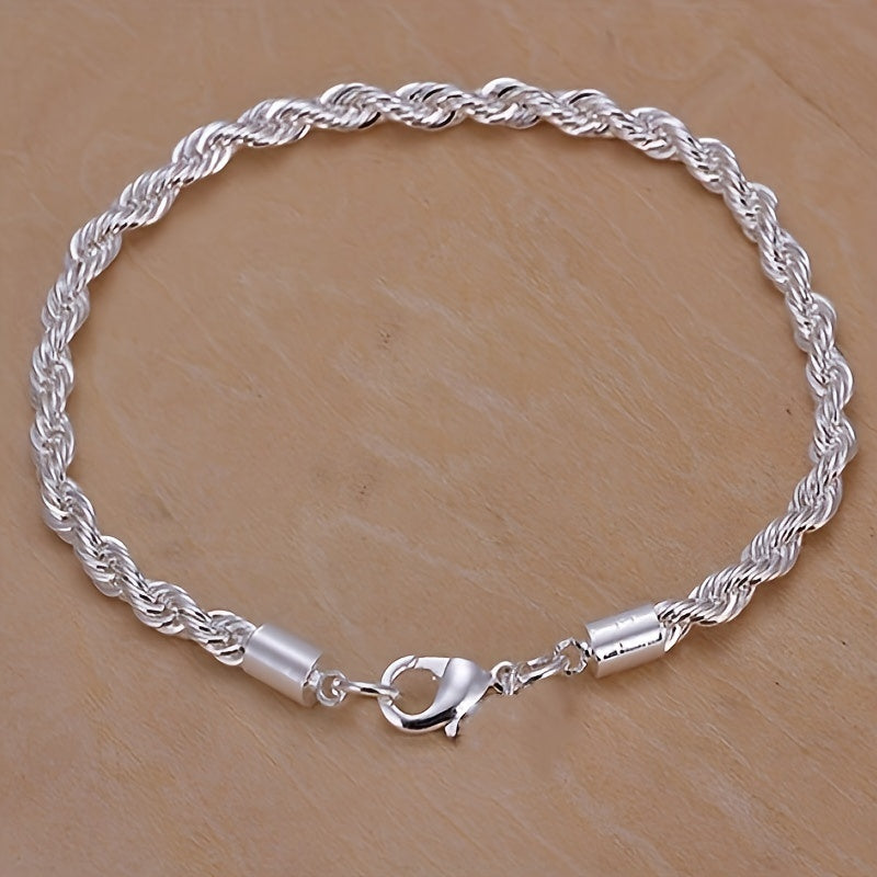 Silver Twist Bracelet