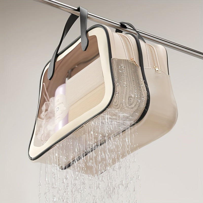 Clear Waterproof Makeup Bag Large Capacity Storage Pouch & Travel Accessories
