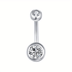 6pcs Surgical Steel 14G Navel Piercing Body Jewelry Men Women