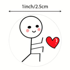500pcs Cartoon Match Man Stickers DIY Scrapbooking