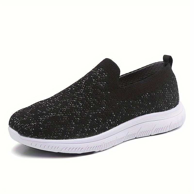 Women's Lightweight Slip-on Sports Sneakers, Breathable Walking Shoes