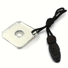 Reflective Signal Mirror w/ Rope - Outdoor Survival Tool