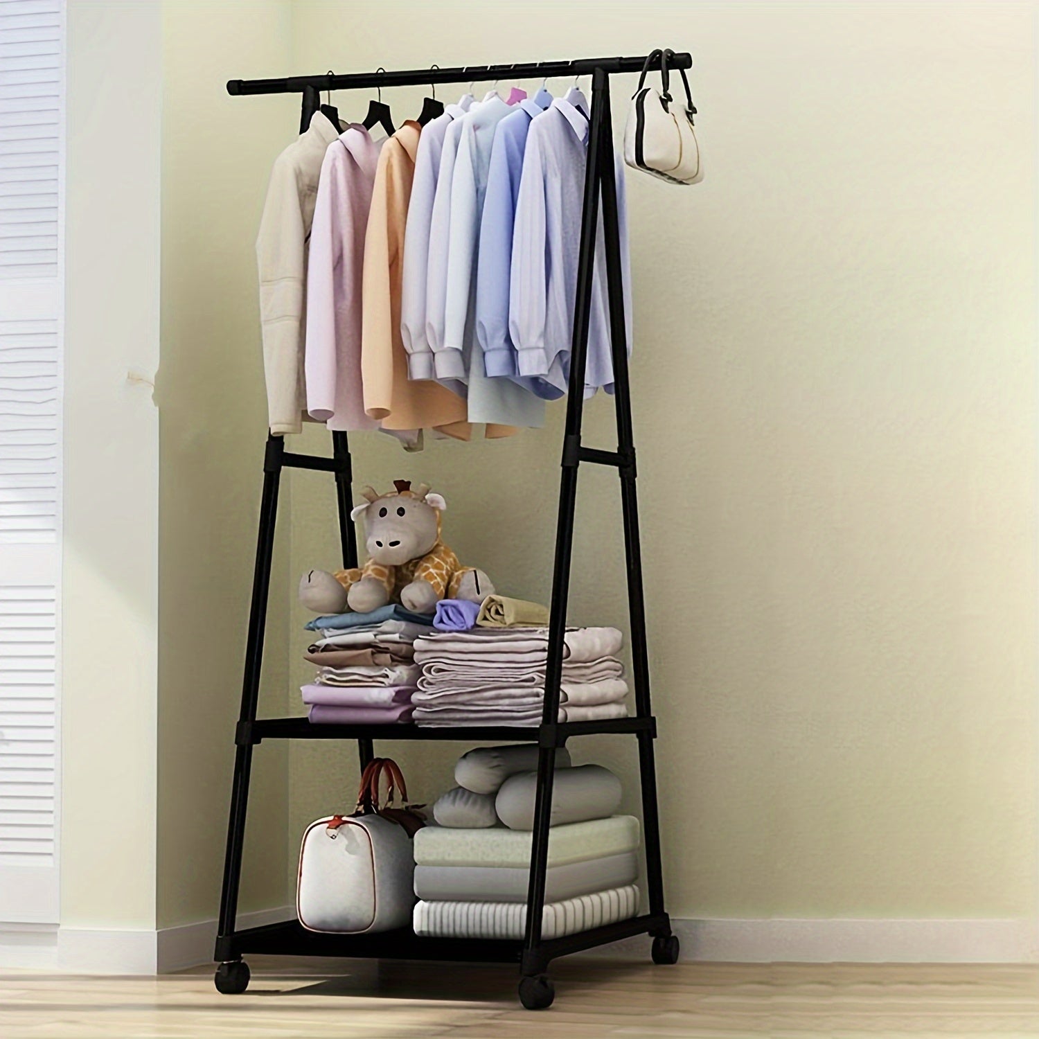 Movable Triangle Coat Rack Holder