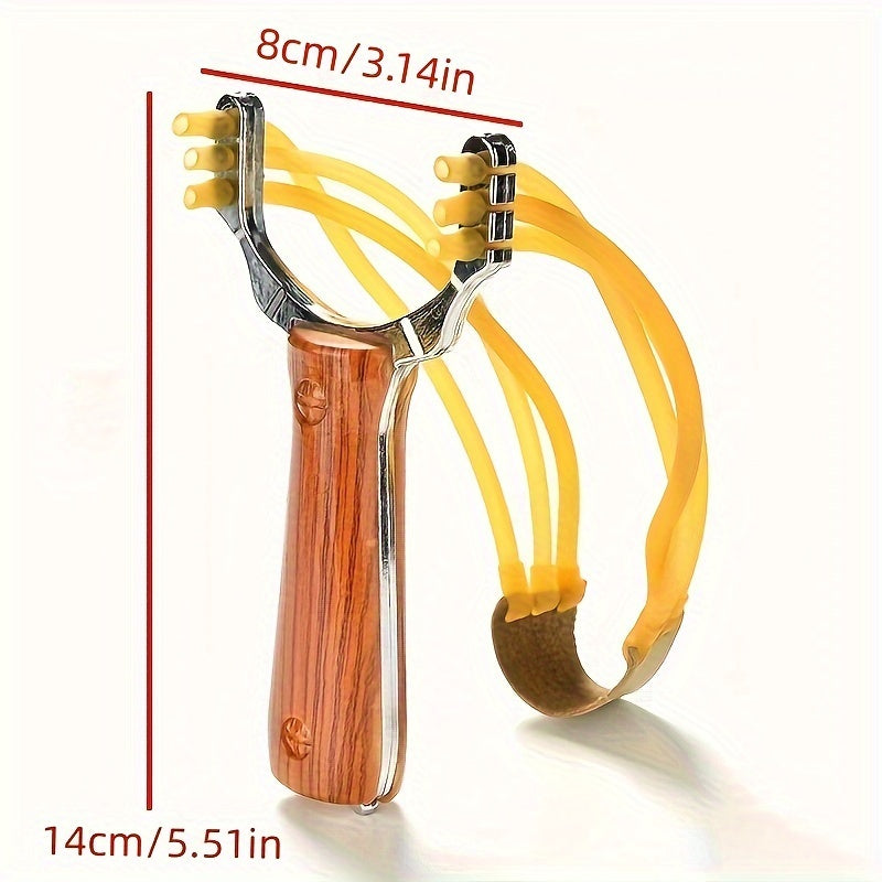 Wood Grain Slingshot Toy for Practice and Sports
