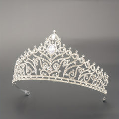 Zircon Bridal Crown Crystal Headband Wedding Headdress