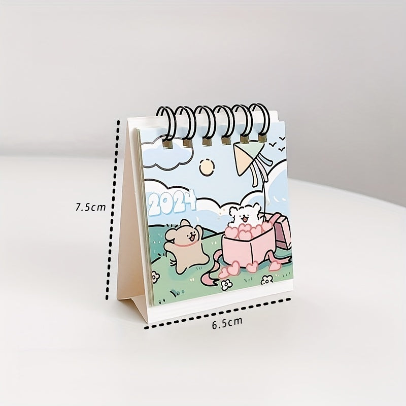 2023 Kawhi Line Small Dog Mini Desktop Calendar