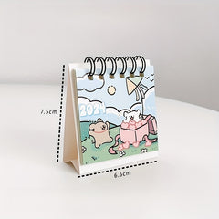 2023 Kawhi Line Small Dog Mini Desktop Calendar