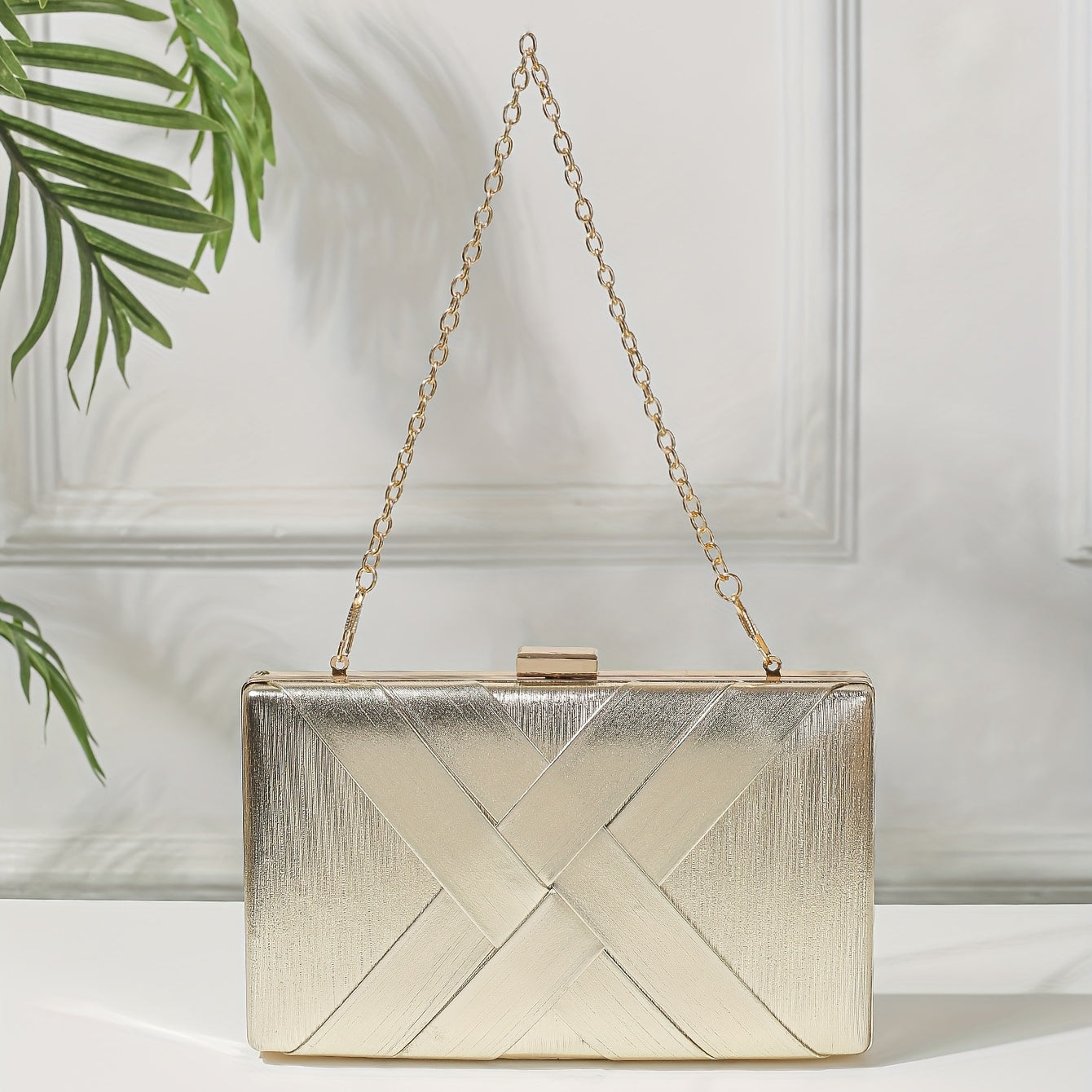 Braided Clutch Wallet Evening Bag For Party Wedding