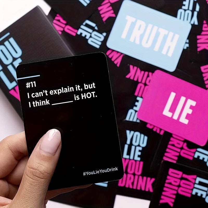 You Lie You Drink Drinking Game for Non-Liers Christmas Halloween Thanksgiving