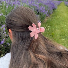 Colorful Flowers Grab Clip Macaroon Shark Clip Bath Headwear