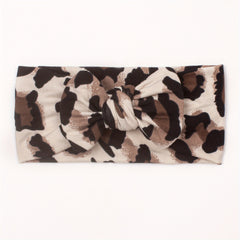 Leopard Bow Headband for Babies Girls