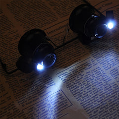 LED Clock Repair Magnifier Head-mounted Antique Jewelry Mirror