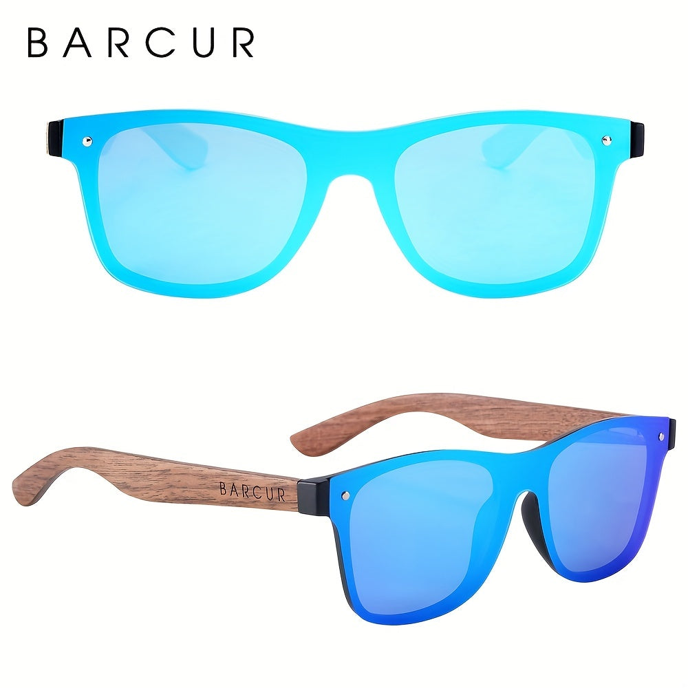 Men's Wooden UV400 Sunglasses for Outdoor Activities