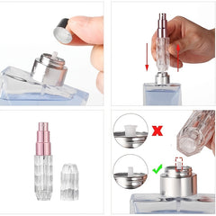 Transparent Diamond Shaped Spray Bottle 5ml