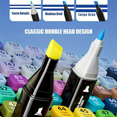 Double Headed Alcohol Marker Set for Artists