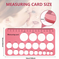 Silicone Pacifier Ruler for Measuring Size of Pacifiers