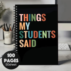 Teacher Spiral Notebook Journal Thank You Gift for Teachers