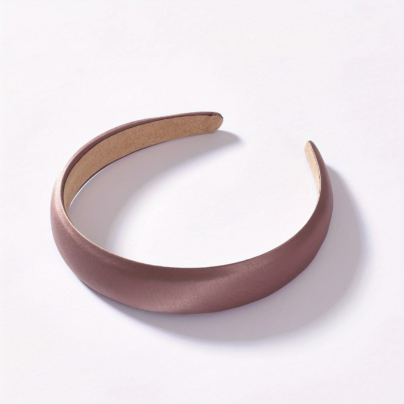 Satin Solid Headband Sponge Padded Head Hoop Hair Band Hair Accessories