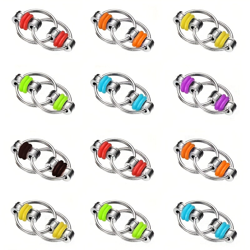 Metal Pop Fidget Toy Bicycle Chain for Adults - Mixed Colors
