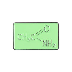 Chemical Molecular Beaker Alloy Oil Dripping Brooch