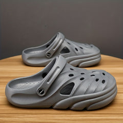 Men's Lightweight Comfy Clogs Hollow Out Non Slip Garden Shoes