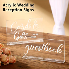 Acrylic Wedding Reception Sign Rustic Farmhouse Beach Party Home Decor