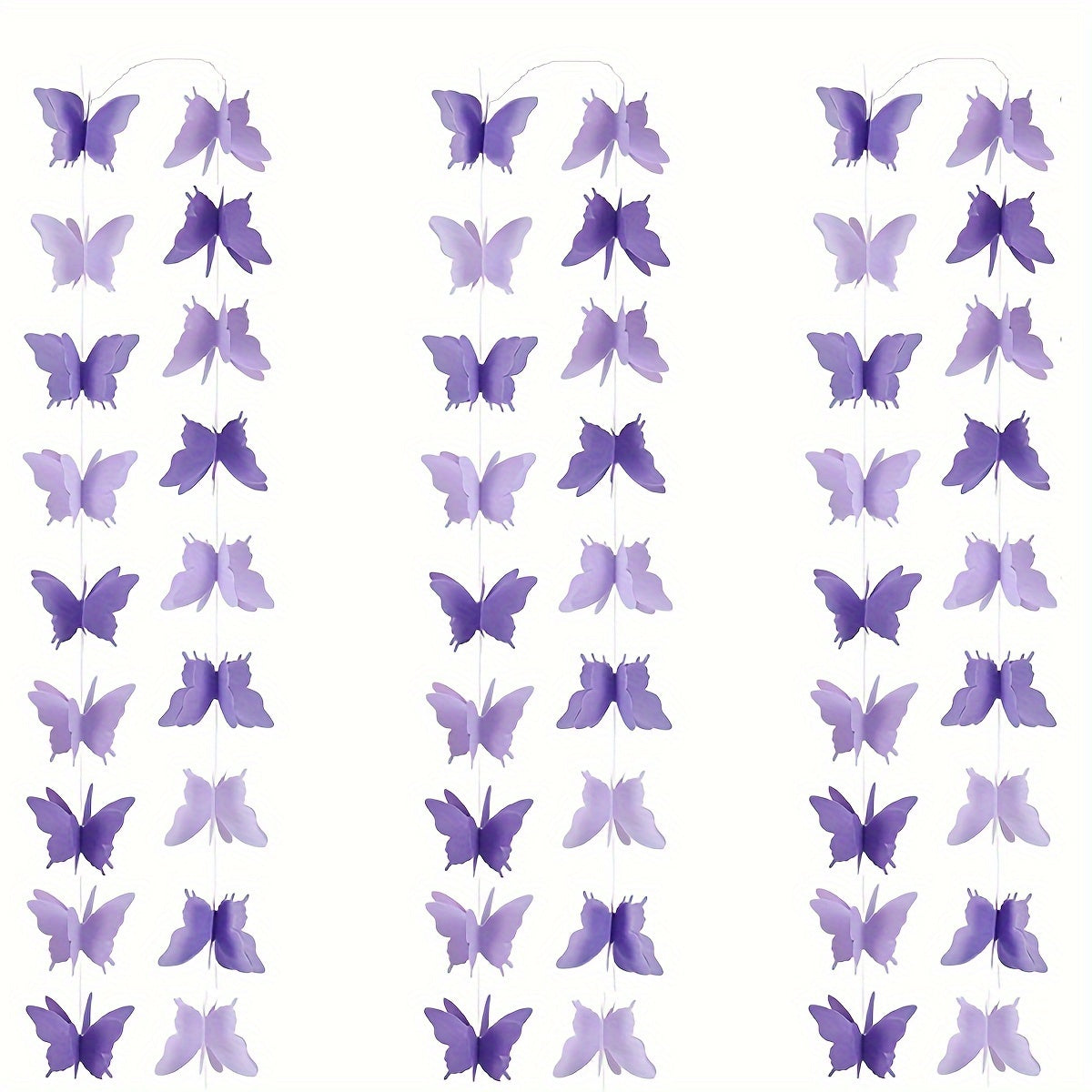 3pcs Large 3D Butterfly Pull Flower Wedding Birthday Party Decoration