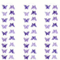 3pcs Large 3D Butterfly Pull Flower Wedding Birthday Party Decoration