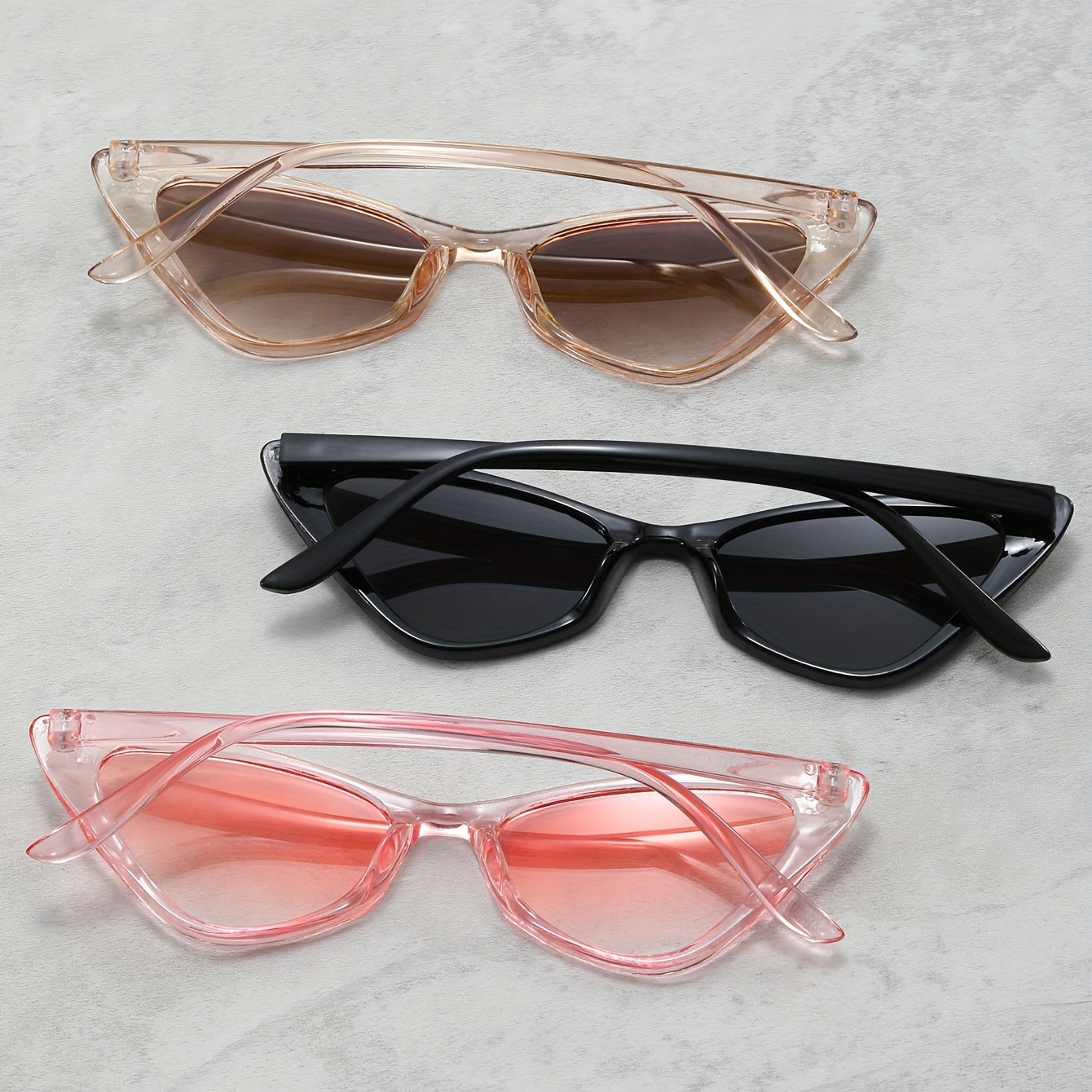 Y2K Cat Eye Sunglasses Anti Glare UV400 Sun Shades Glasses