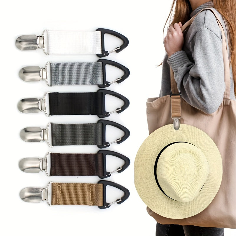Portable Fabric Hat Clip for Outdoor Travel Non Elastic Straw Hat Accessories