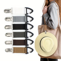 Portable Fabric Hat Clip for Outdoor Travel Non Elastic Straw Hat Accessories