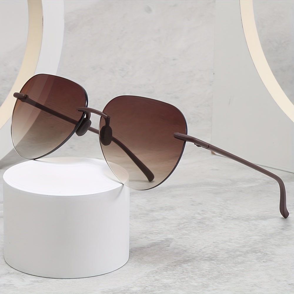 Ombre Rimless Sunglasses UV400 Sun Shades