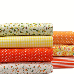 7pcs 24 89 24 Yellow Fat Quarter Fabric Bundles Quilting Cotton