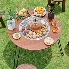 Portable Folding Stove Table for Camping Outdoor Barbecue
