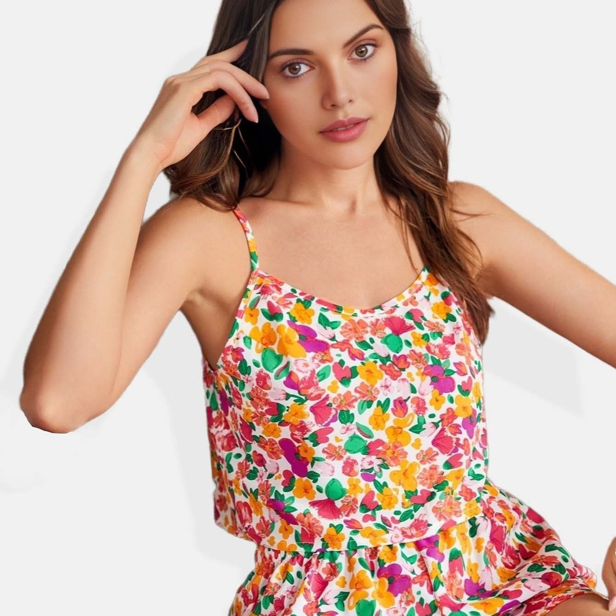 Women's Floral Print Pajama Set