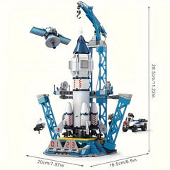 Space Blocks 500 Piece Exploration Building Set for Kids