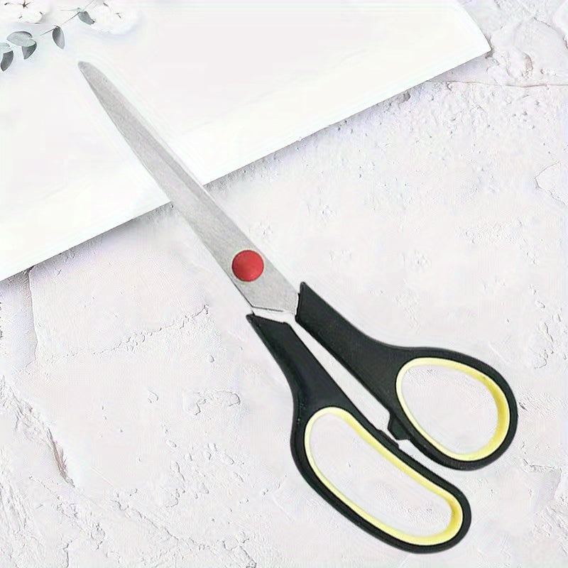 8-Inch Stainless Steel Scissors for Office and Art, Rubber Plastic Handle