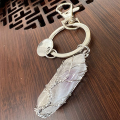 Tree Of Life Crystal Keychain Healing Stone Pendant Creative Gift