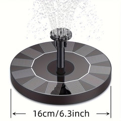 Solar Water Fountain w/ 6 Nozzles & Portable