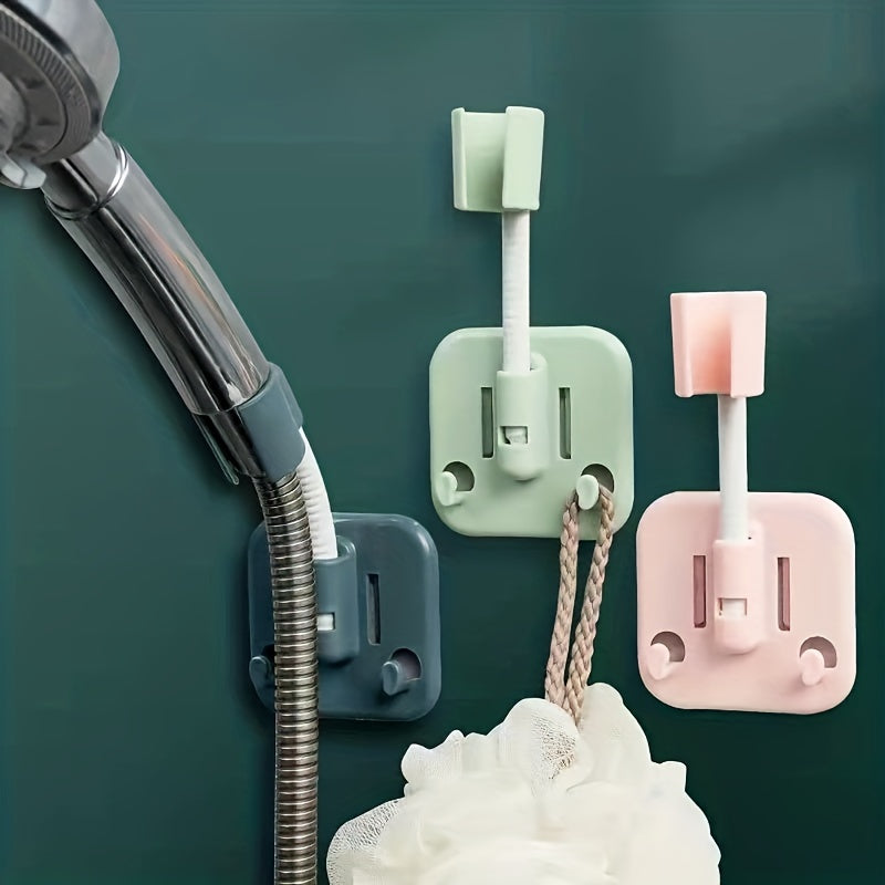 360 Degree Adjustable Shower Head Stand Punch Green Pink