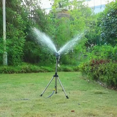 360 Rotary Sprinkler Head Tripod Telescopic Support Garden Watering Sprinkler