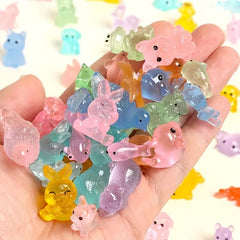 Random Glow in the Dark Resin Mini Animals Statues
